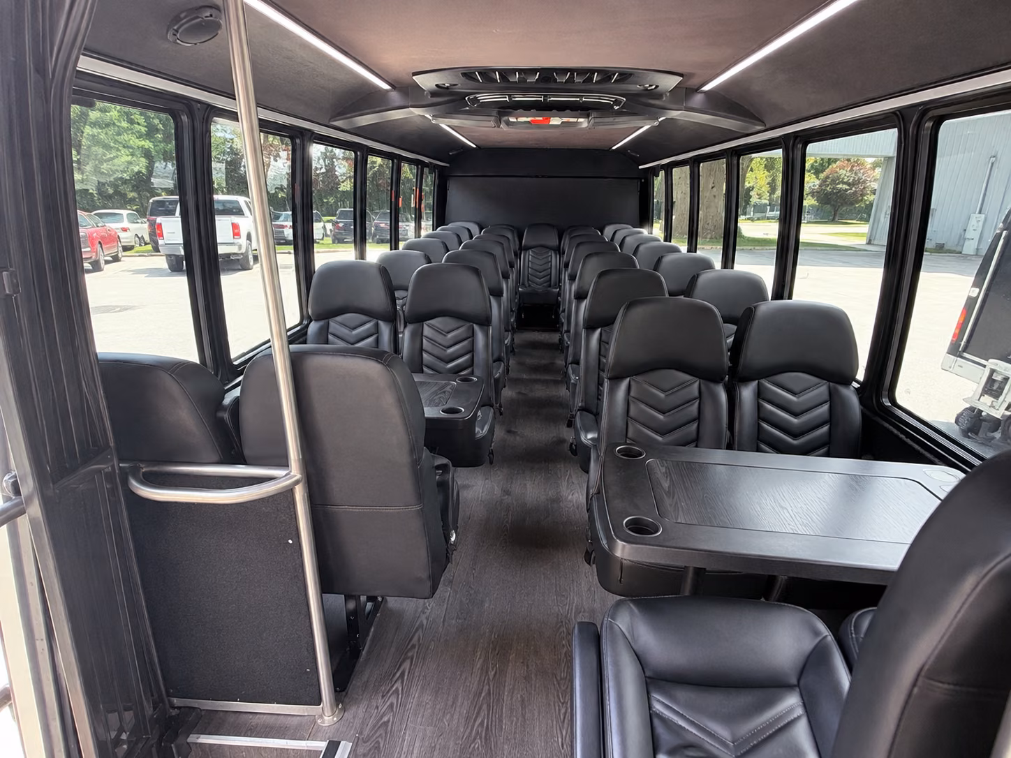 newport news 20 passenger minibus inside