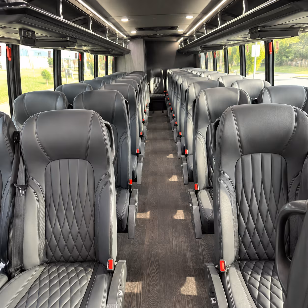 newport news 25 passenger minibus interior
