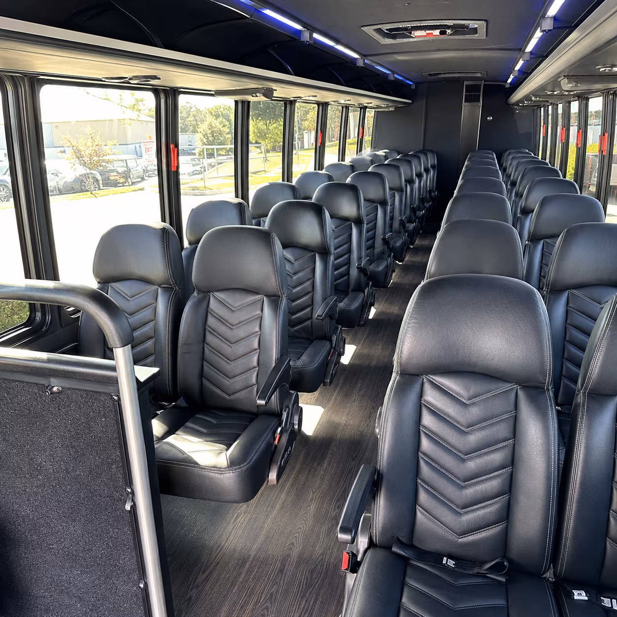 newport news 28 passenger minibus interior
