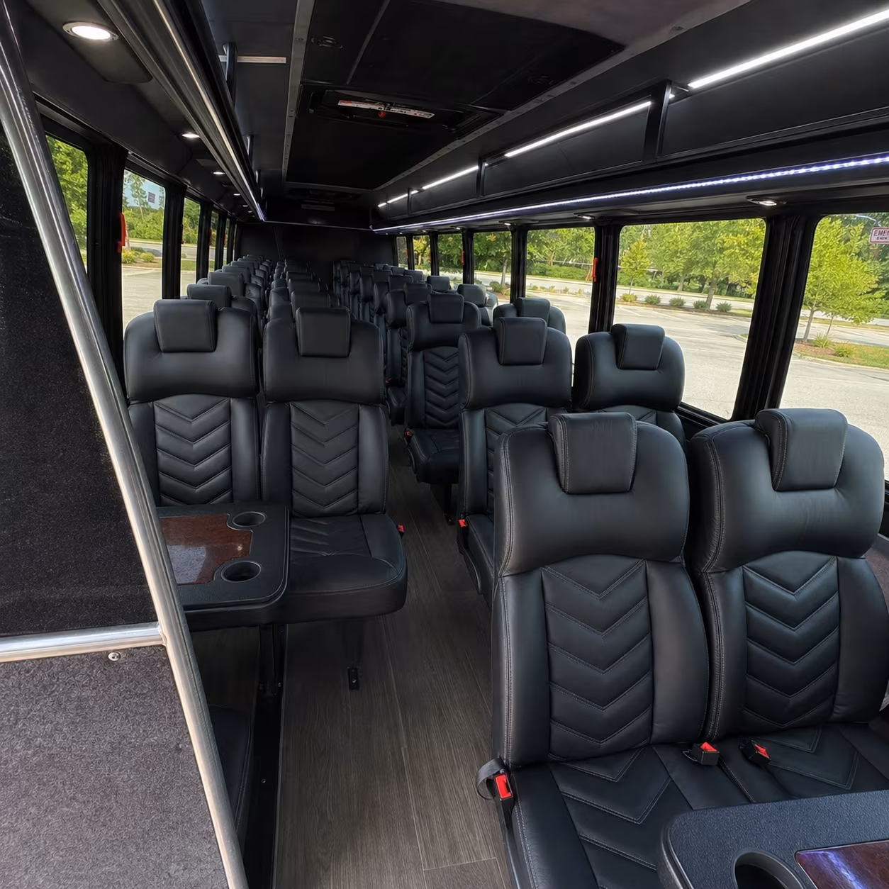 newport news 30 passenger minibus interior