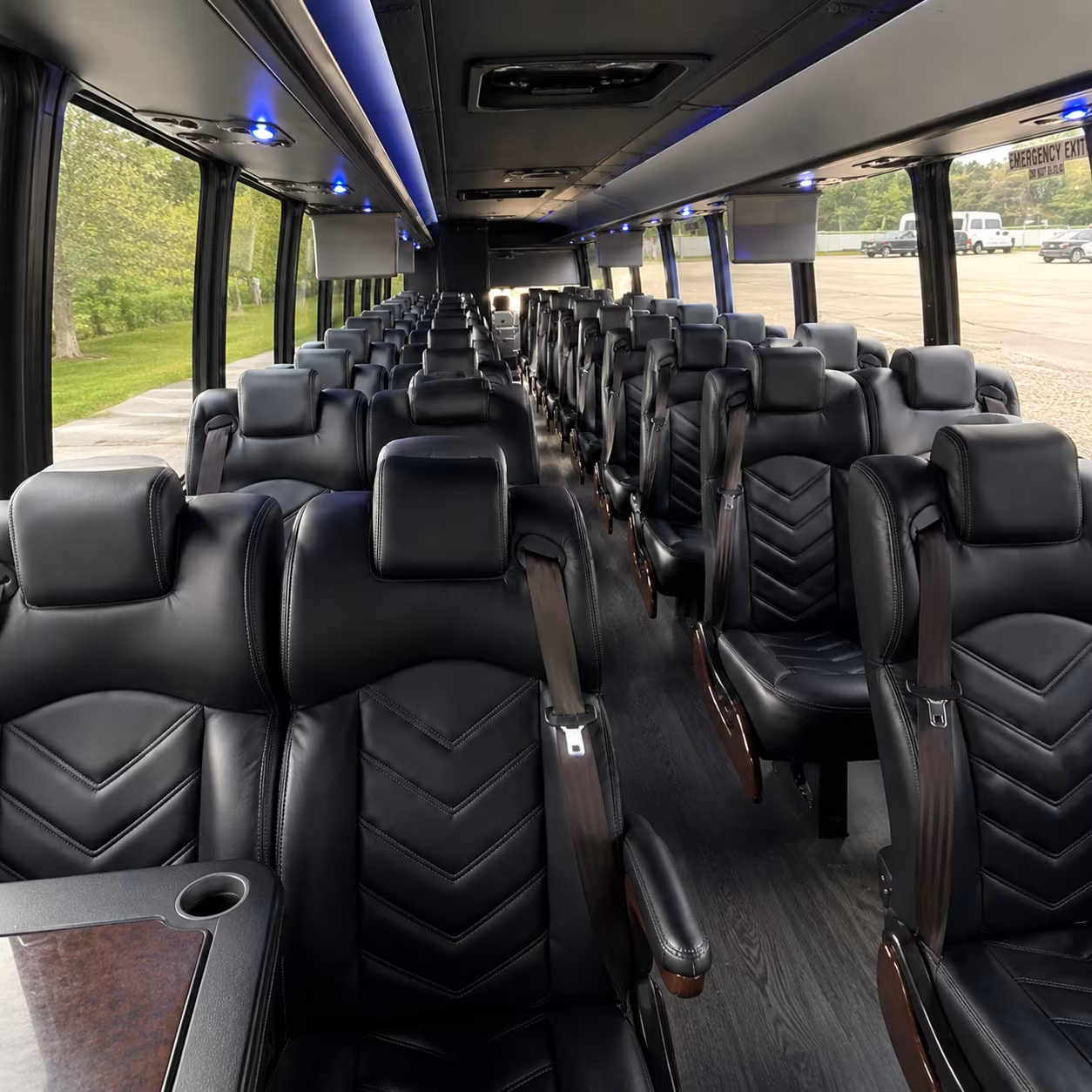 newport news 35 passenger minibus interior