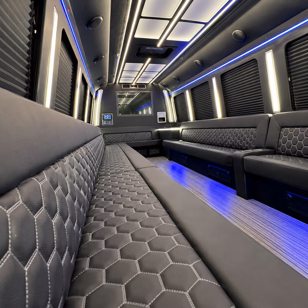 newport news party bus interior