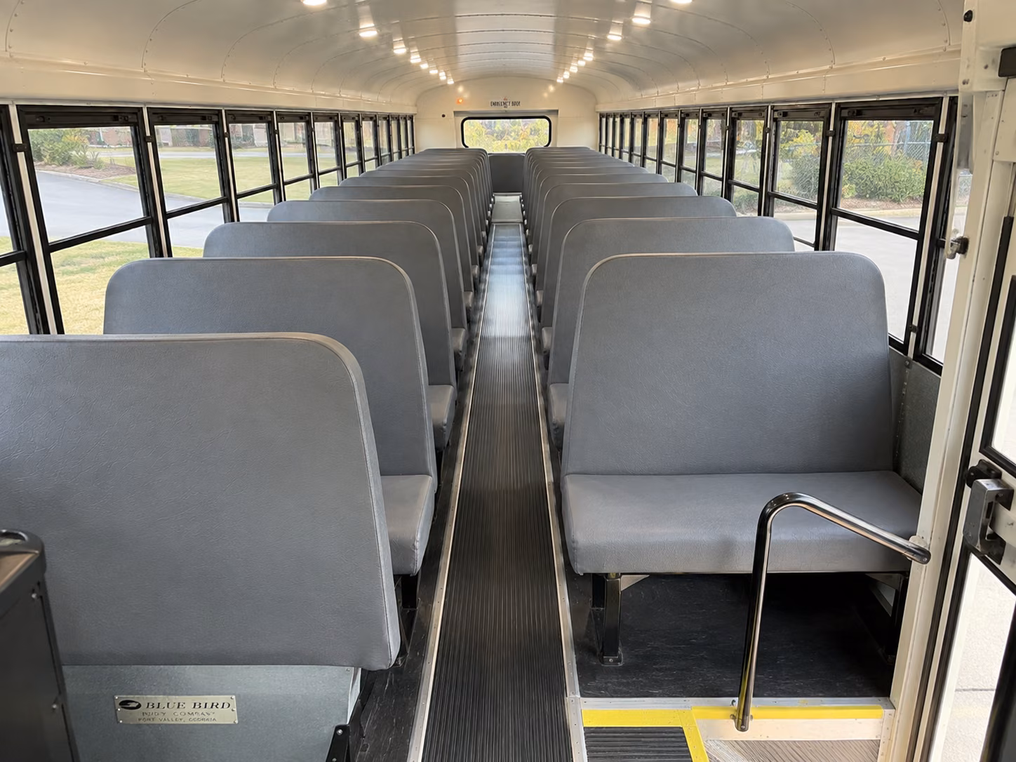 newport news school bus inside